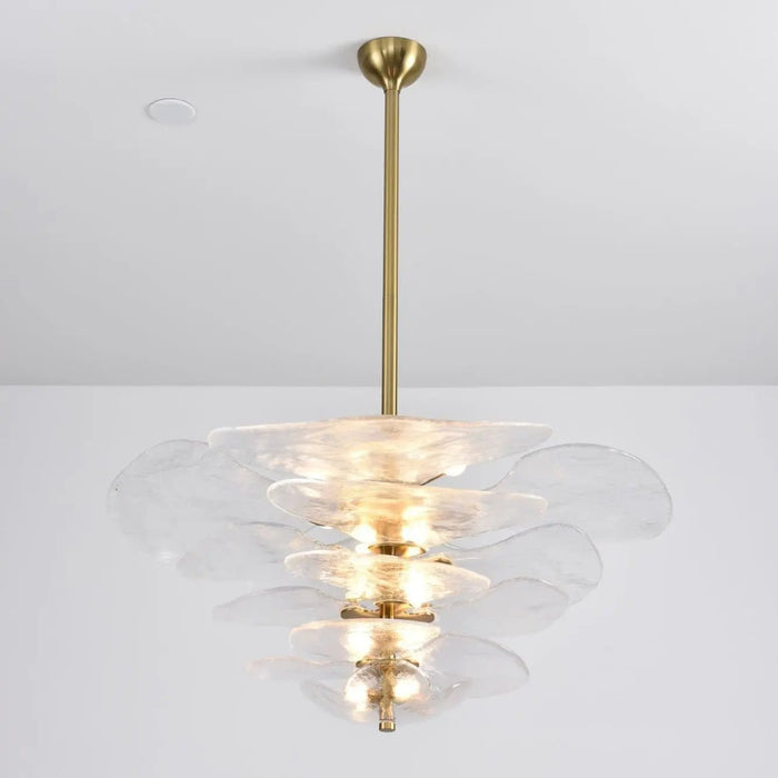 Petals Gold Murano Chandelier - Simprolos