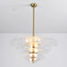 Petals Gold Murano Chandelier - Simprolos