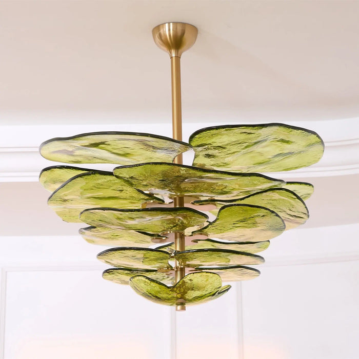 Petals Gold Murano Chandelier - Simprolos