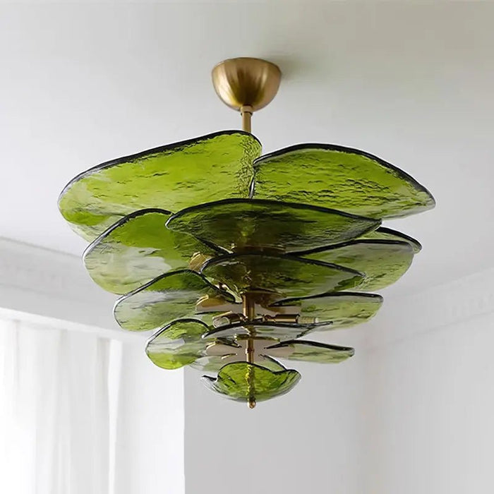 Petals Gold Murano Chandelier - Simprolos