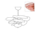 Petals Gold Murano Chandelier - Simprolos