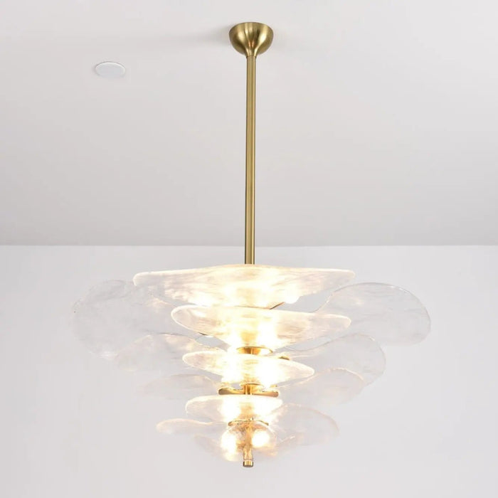 Petals Gold Murano Chandelier - Simprolos