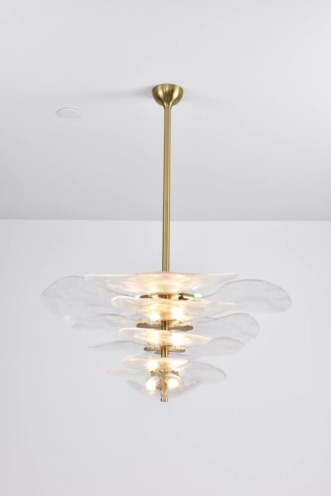Petals Gold Murano Chandelier - Simprolos