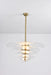 Petals Gold Murano Chandelier - Simprolos