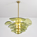 Petals Gold Murano Chandelier - Simprolos
