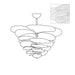 Petals Gold Murano Chandelier - Simprolos