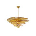 Petals Gold Murano Chandelier - Simprolos