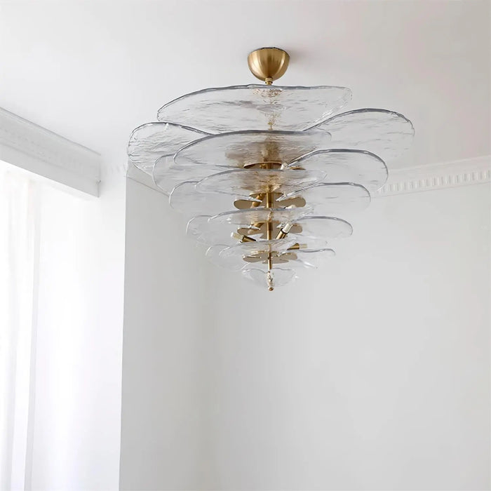 Petals Gold Murano Chandelier - Simprolos