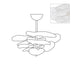 Petals Gold Murano Chandelier - Simprolos