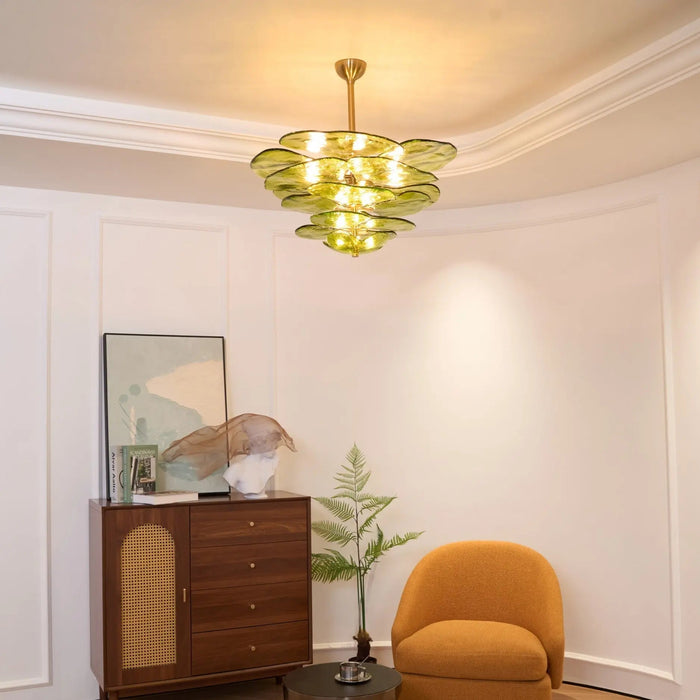 Petals Gold Murano Chandelier - Simprolos