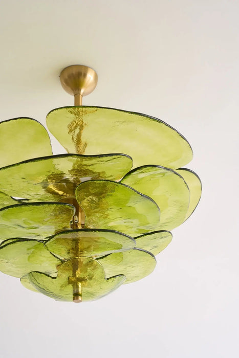 Petals Gold Murano Chandelier - Simprolos