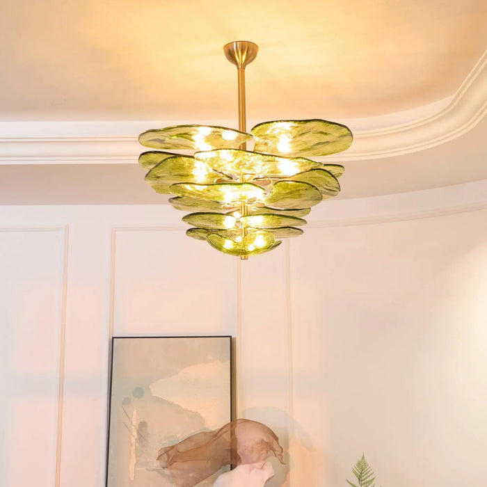 Petals Gold Murano Chandelier - Simprolos