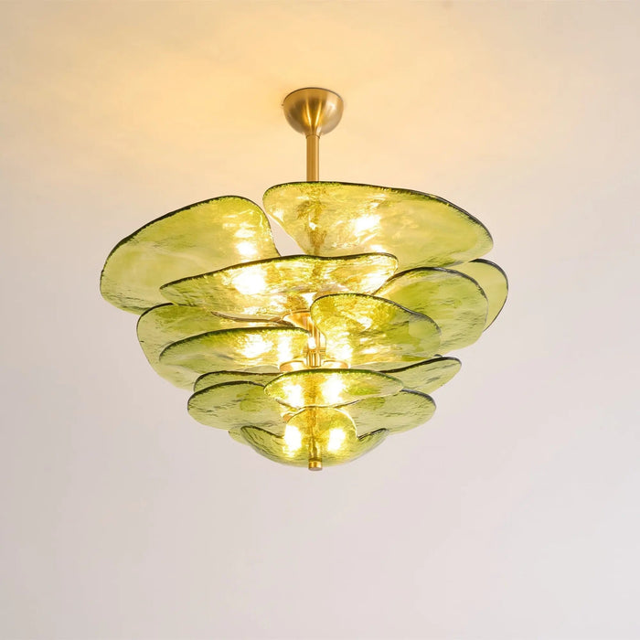 Petals Gold Murano Chandelier - Simprolos