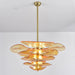 Petals Gold Murano Chandelier - Simprolos