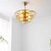 Petals Gold Murano Chandelier - Simprolos