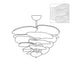 Petals Gold Murano Chandelier - Simprolos