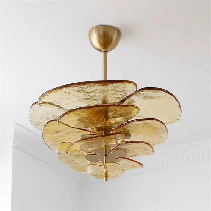 Petals Gold Murano Chandelier - Simprolos