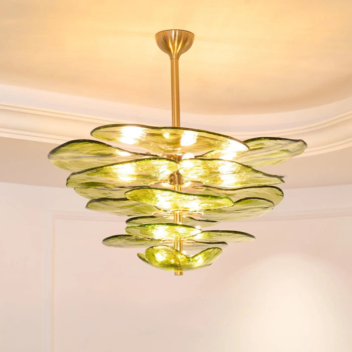 Petals Gold Murano Chandelier - Simprolos