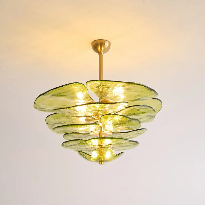 Petals Gold Murano Chandelier - Simprolos