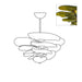 Petals Gold Murano Chandelier - Simprolos