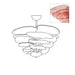 Petals Gold Murano Chandelier - Simprolos