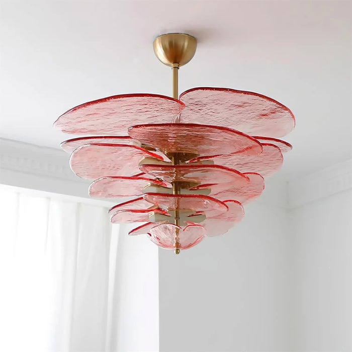 Petals Gold Murano Chandelier - Simprolos
