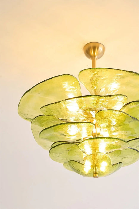 Petals Gold Murano Chandelier - Simprolos