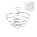 Petals Gold Murano Chandelier - Simprolos