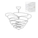 Petals Gold Murano Chandelier - Simprolos