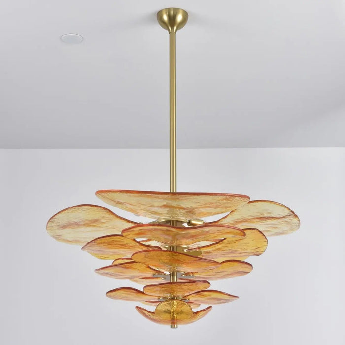 Petals Gold Murano Chandelier - Simprolos