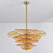 Petals Gold Murano Chandelier - Simprolos