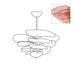 Petals Gold Murano Chandelier - Simprolos