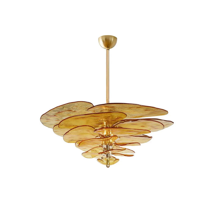 Petals Gold Murano Chandelier - Simprolos