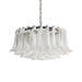 Petals White Glass Chandelier - Simprolos