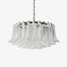 Petals White Glass Chandelier - Simprolos