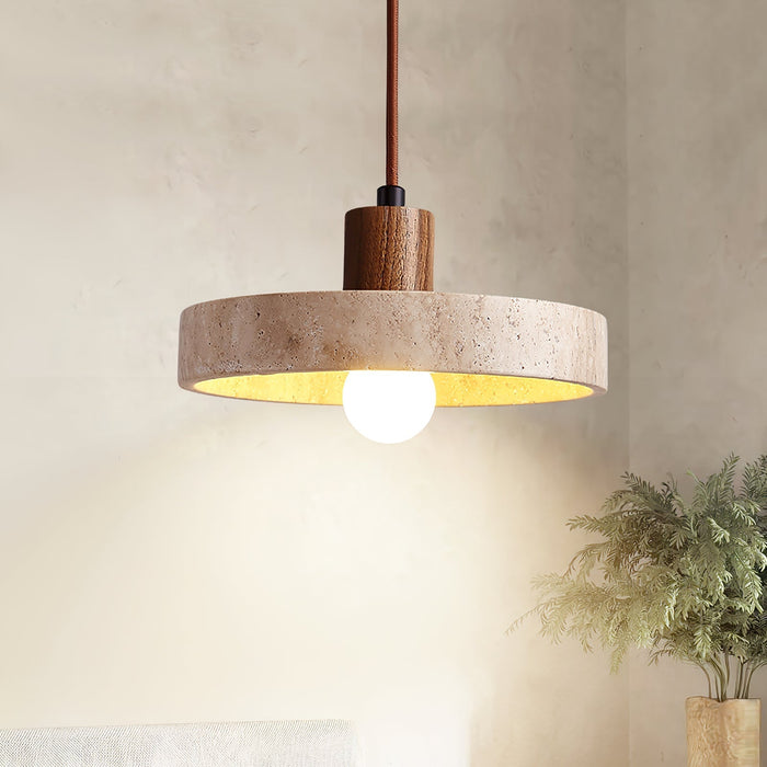 Piedra Travertine Pendant Light - Simprolos