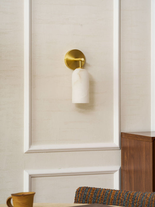 Pillar Alabaster Wall Sconce - Simprolos