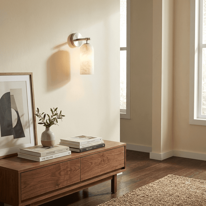 Pillar Alabaster Wall Sconce - Simprolos