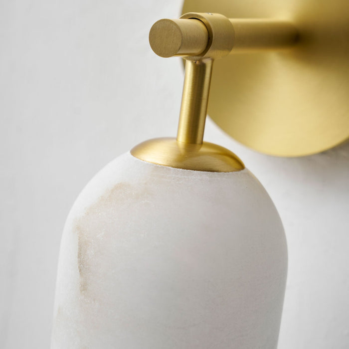 Pillar Alabaster Wall Sconce - Simprolos
