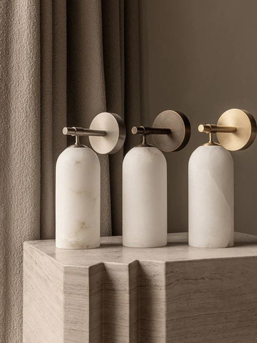 Pillar Alabaster Wall Sconce - Simprolos