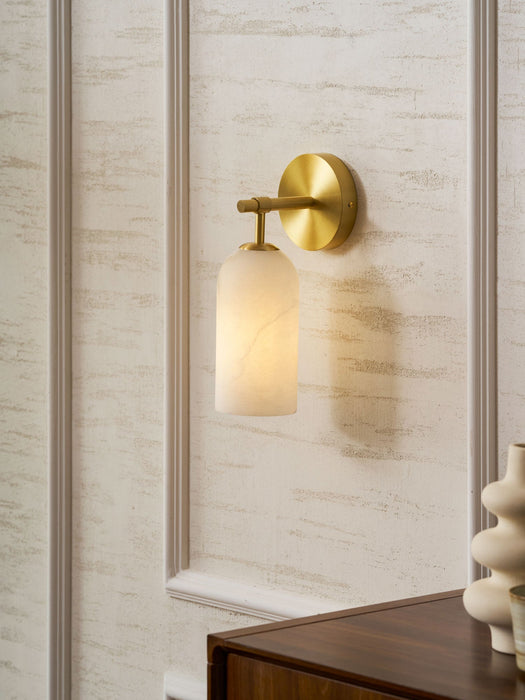 Pillar Alabaster Wall Sconce - Simprolos