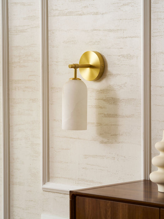 Pillar Alabaster Wall Sconce - Simprolos