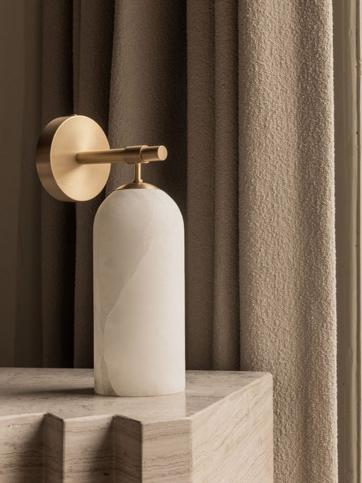 Pillar Alabaster Wall Sconce - Simprolos