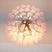 Pink Glass Dewdrop Chandelier - Simprolos