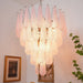 Pink Glass Dewdrop Chandelier - Simprolos