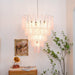 Pink Glass Dewdrop Chandelier - Simprolos