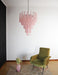 Pink Glass Dewdrop Chandelier - Simprolos