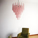 Pink Glass Dewdrop Chandelier - Simprolos