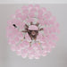 Pink Glass Droplet Chandelier - Simprolos
