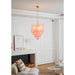 Pink Glass Droplet Chandelier - Simprolos